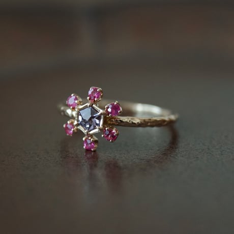 tiny twig spinel ring