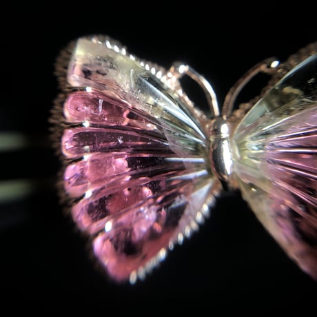 watermelon butterfly carving ring -large-