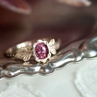 germinate pink sapphire ring