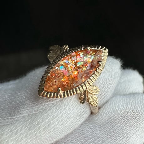 germinating sunstone ring
