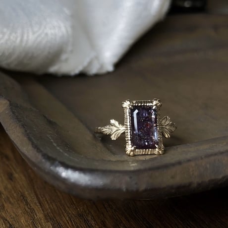 germinate bloodshot iolite ring