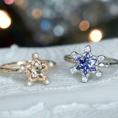 snow star tanzanite ring