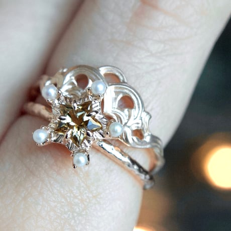 brightest star yellow zoisite ring