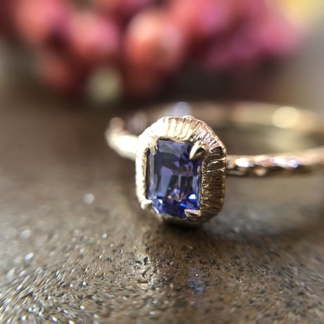 tiny twig tanzanite ring
