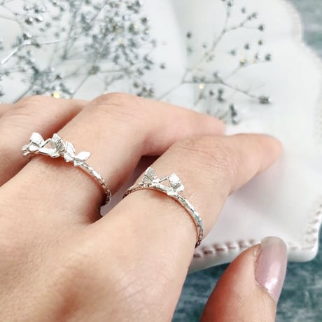［K18］petite butterfly dance ring