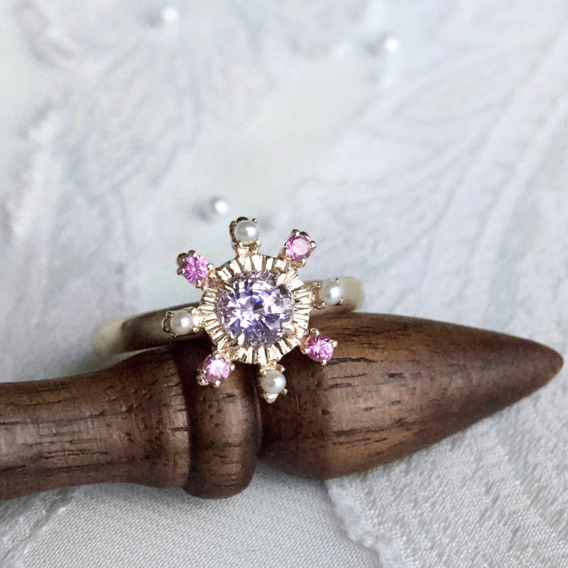 lady in bloom spinel ring | gisele