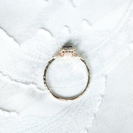 germinating iolite sunstone ring -S-