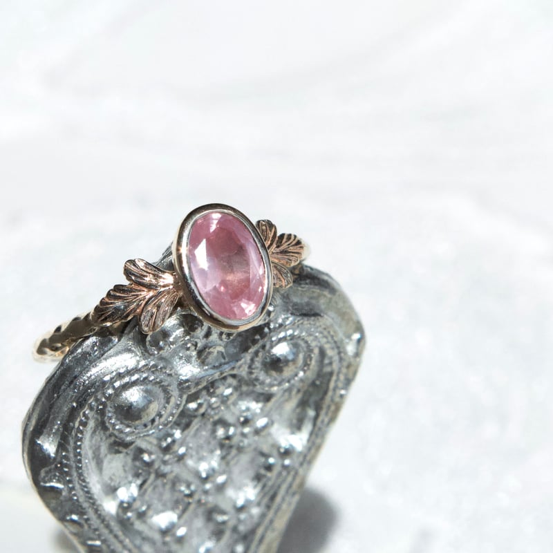 germinating pink spinel ring | gisele