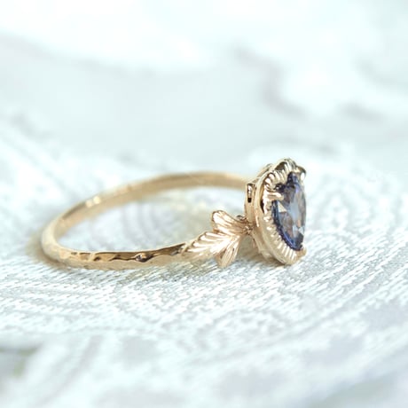 admired heart tanzanite ring