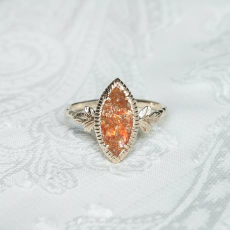 germinating sunstone ring