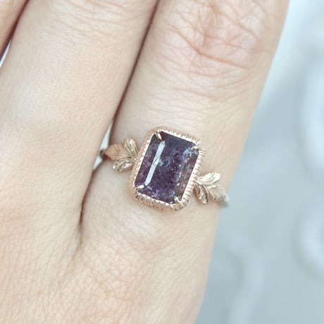 germinate bloodshot iolite ring