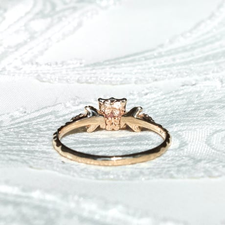 germinate pink sapphire ring -tulip-