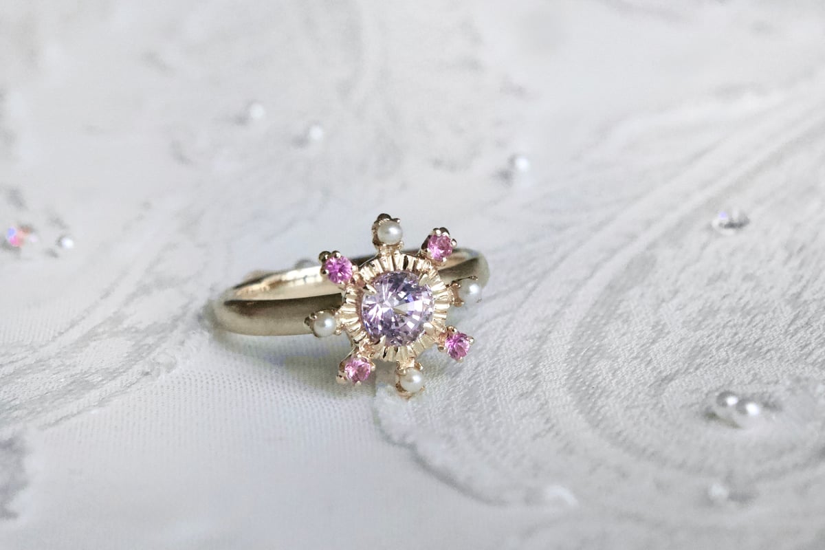 lady in bloom spinel ring | gisele