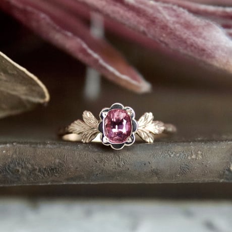 germinate pink sapphire ring