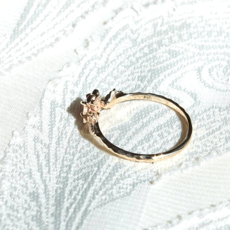 germinate pink sapphire ring -tulip-
