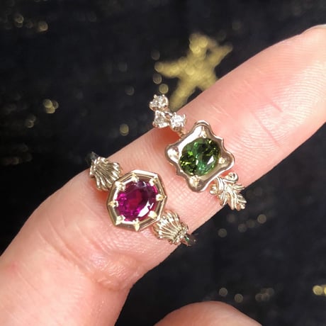 victorian style garnet ring