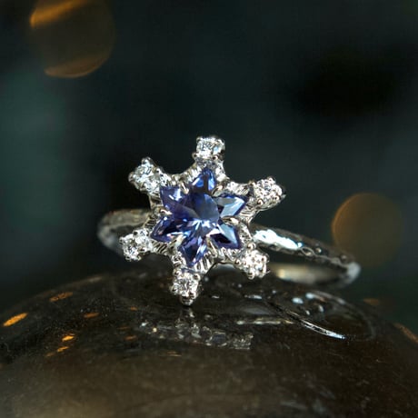 snow star tanzanite ring