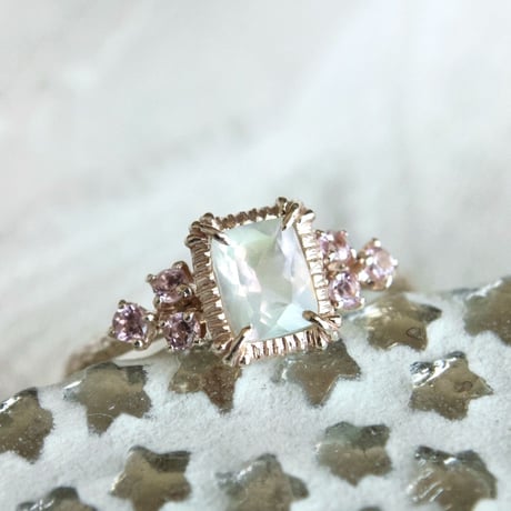 tropical labradorite ring