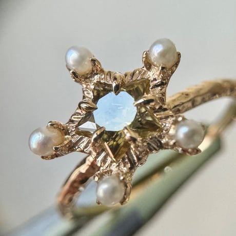 brightest star yellow zoisite ring