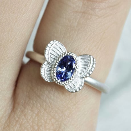 ［SV925］butterfly gem ring