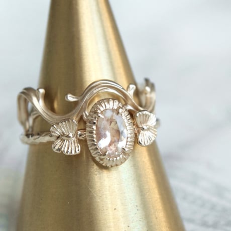 little guardians oregon sunstone ring -oval-