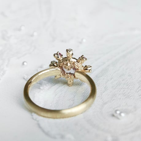 lady in bloom spinel ring