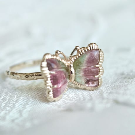 watermelon butterfly carving ring