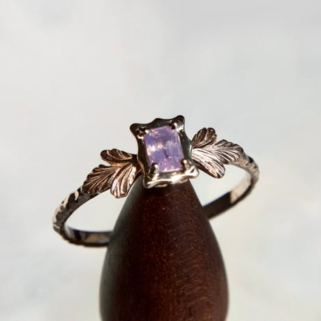 germinate pink sapphire ring -lilac-