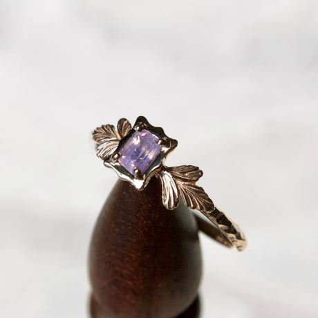 germinate pink sapphire ring -lilac-