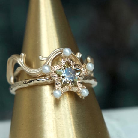 brightest star yellow zoisite ring