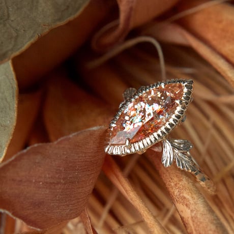 germinating sunstone ring