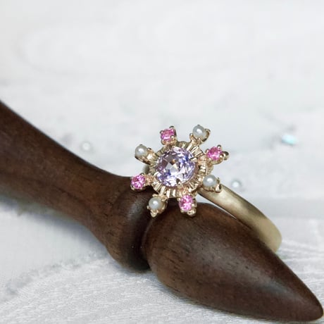 lady in bloom spinel ring