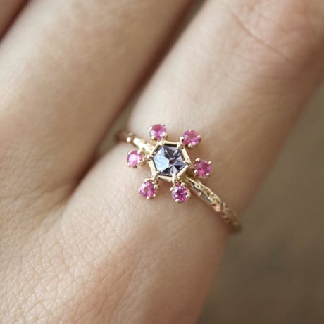 tiny twig spinel ring