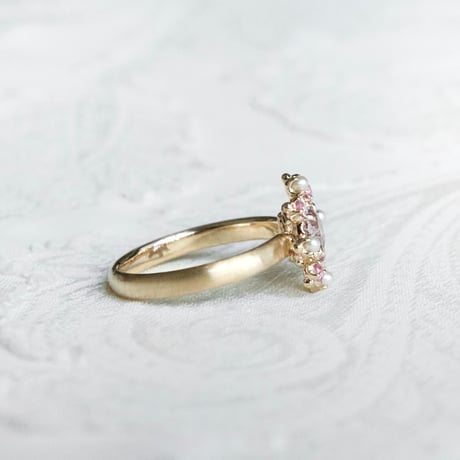 lady in bloom spinel ring
