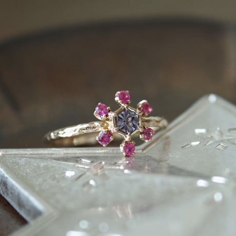 tiny twig spinel ring