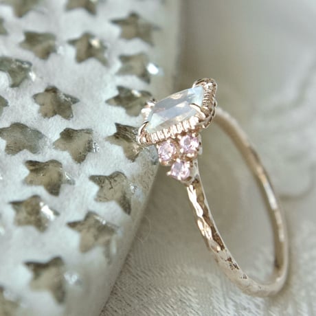 tropical labradorite ring