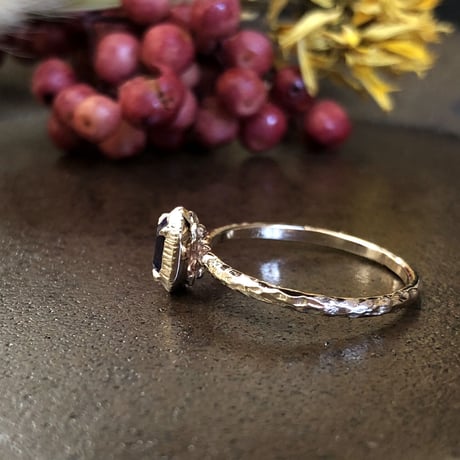 tiny twig tanzanite ring