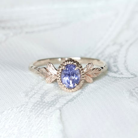 germinating blue spinel ring