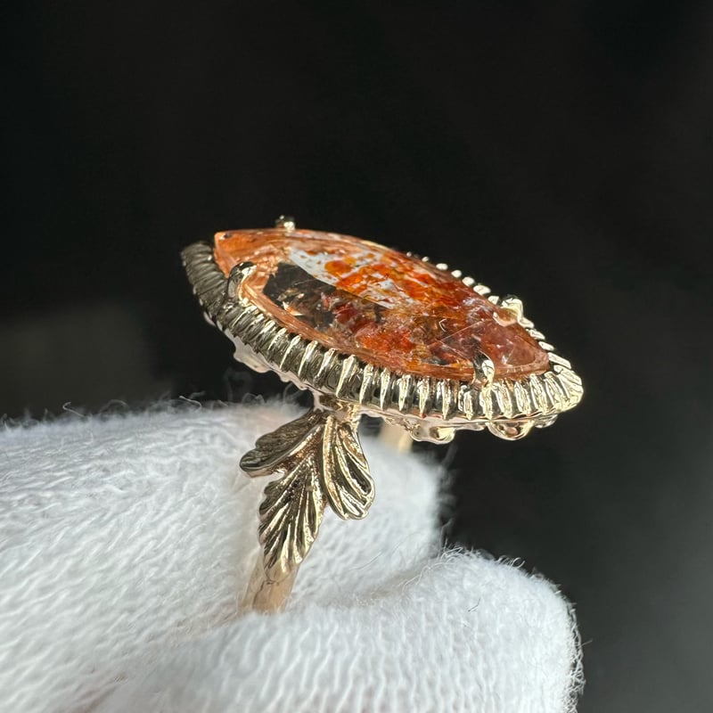 germinating sunstone ring | gisele