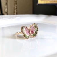 watermelon butterfly carving ring