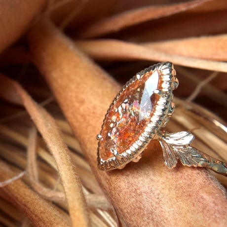 germinating sunstone ring