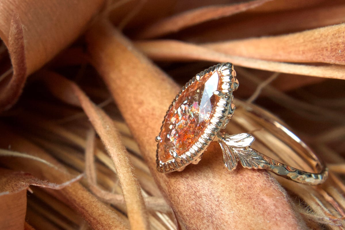 germinating sunstone ring | gisele