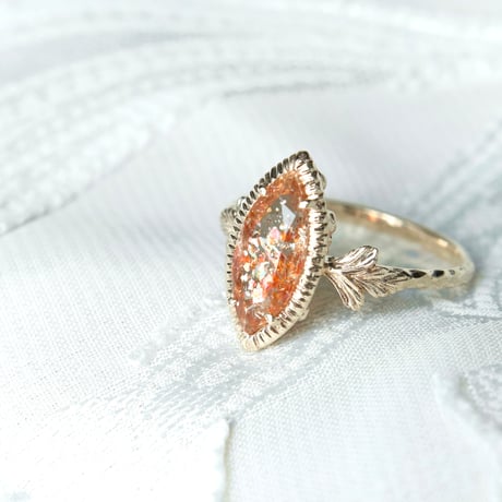 germinating sunstone ring