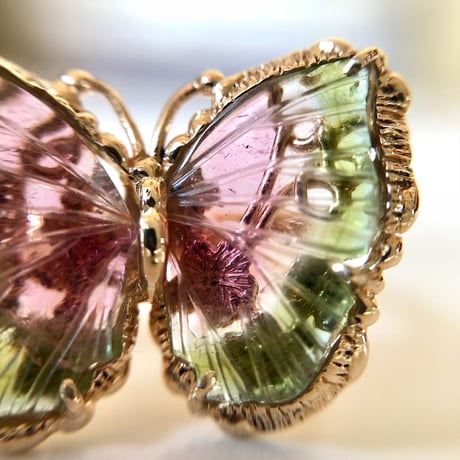 watermelon butterfly carving ring