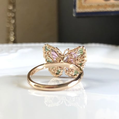 watermelon butterfly carving ring