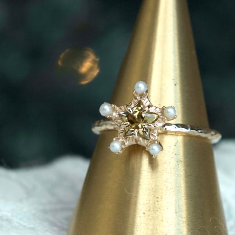 brightest star yellow zoisite ring