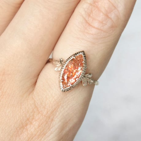 germinating sunstone ring