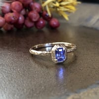 tiny twig tanzanite ring