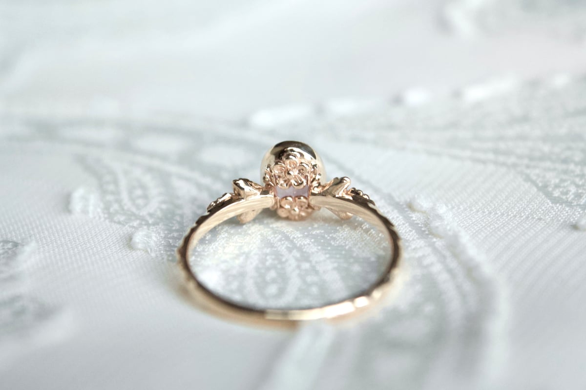 germinating pink spinel ring | gisele