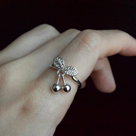 ［SV925］cherry branch ring